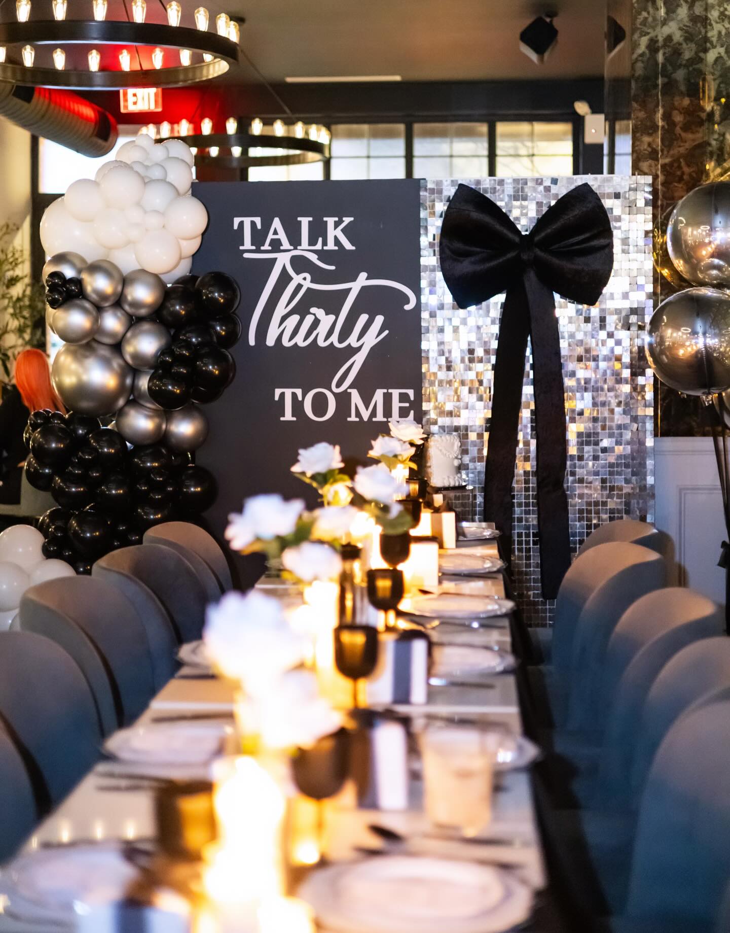 NesDecor party backdrop and balloon decor