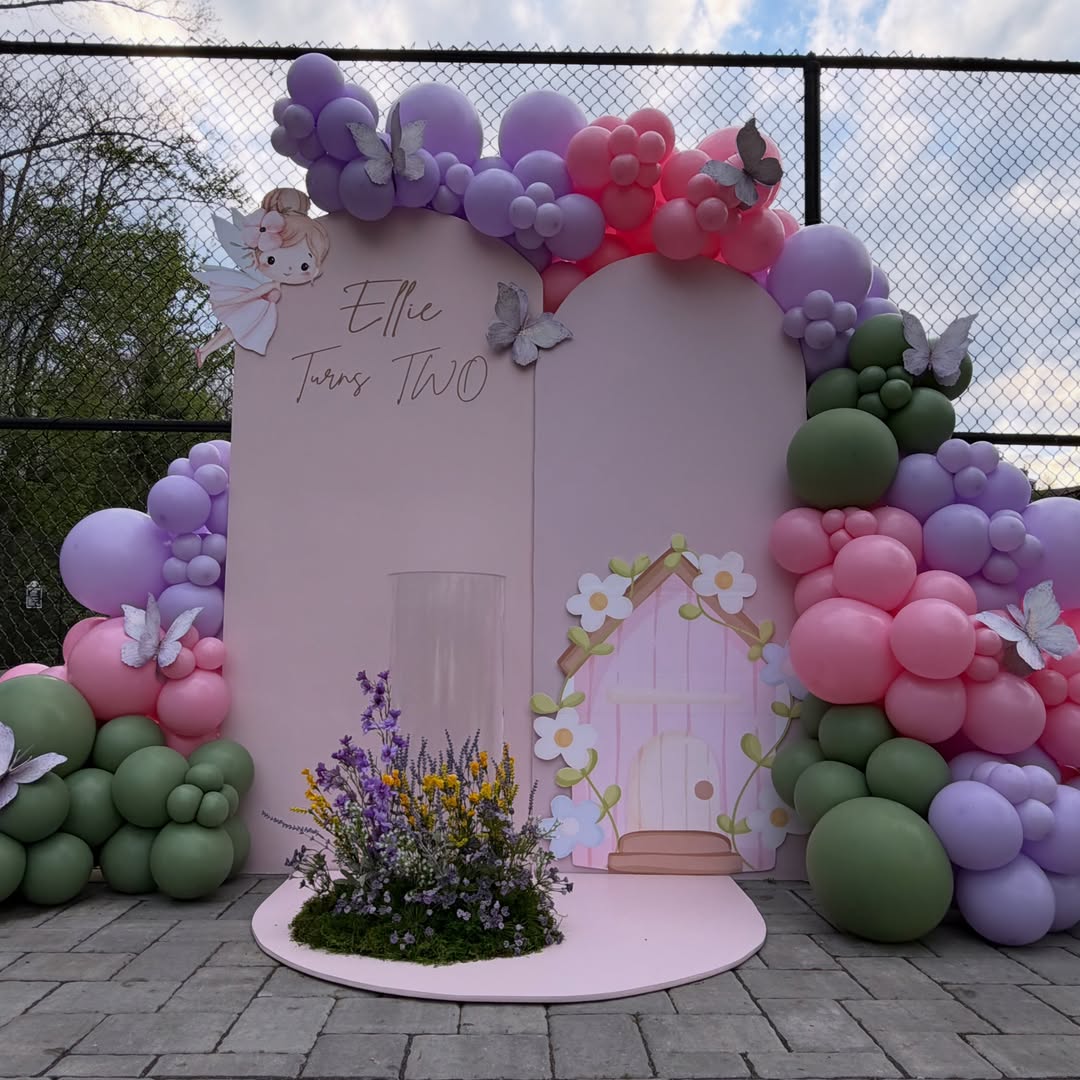 NesDecor balloon and event backdrop setup